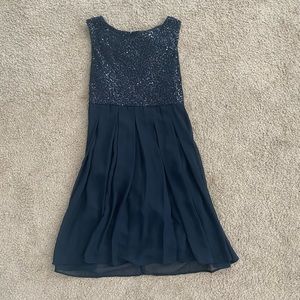 Navy Blue Formal Deb Dress Size 3/4